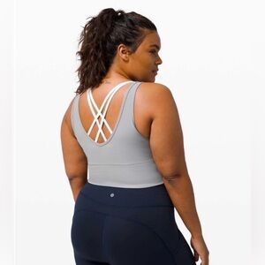 Lululemon Rhino Gray Ribbed Tank Top sz 14